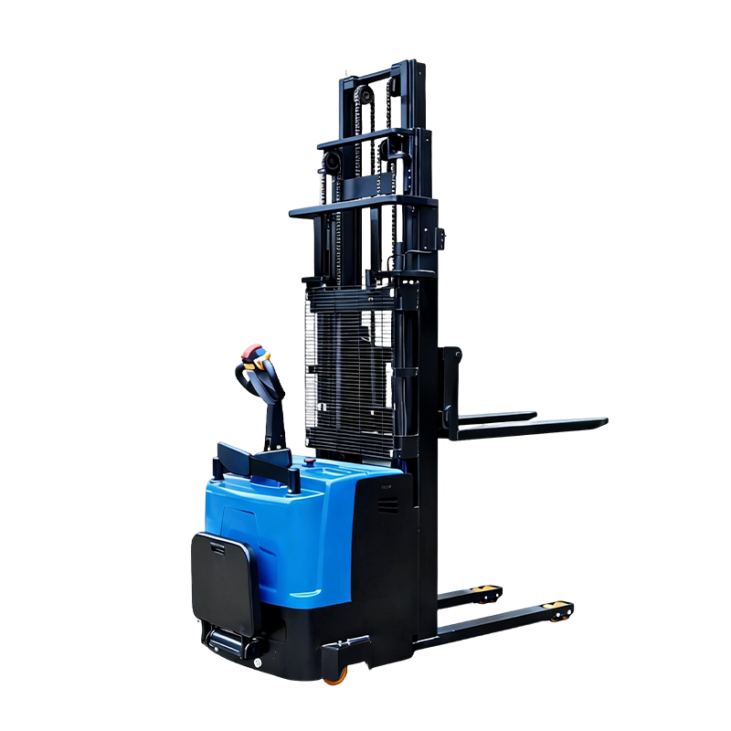Lojistik için 2000kg Üç Direkli Elektrikli Stand-on İstifleyici