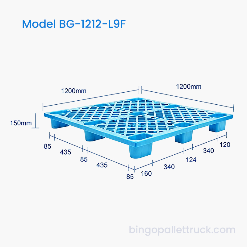 Lojistik Kullanıma Yönelik 1200x1200mm Plastik Palet