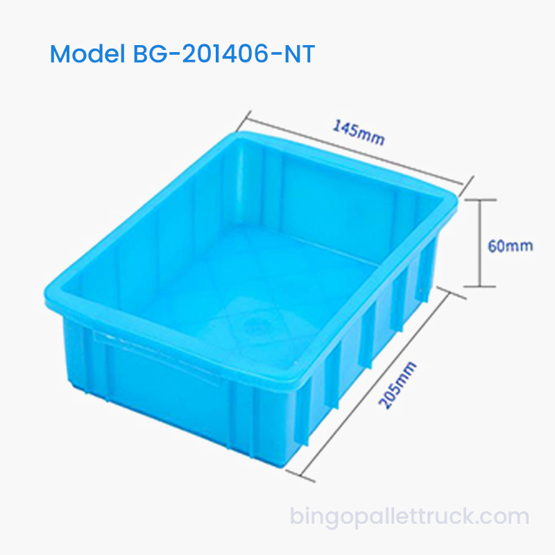 Küçük Gıda Depolama için 1L HDPE Nestable Plastik Tote Kutu