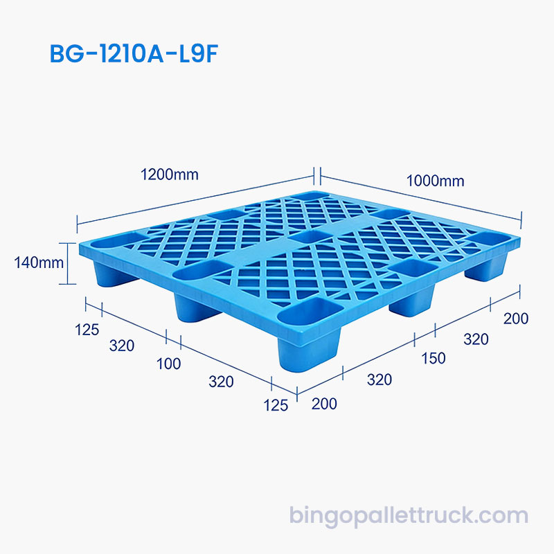 Depo için 1200x1000mm Hafif Plastik Palet