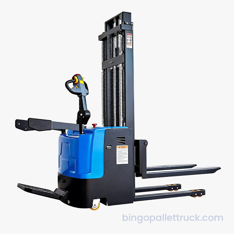 2000kg Pille Çalışan Elektrikli Ayaklı İstifleyici 