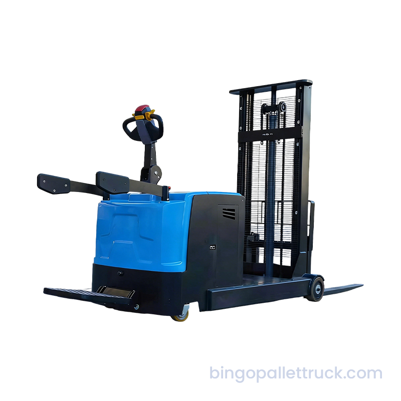Depo Depolama için 2000kg EPS Dengeli Elektrikli Stand-on İstifleyici
