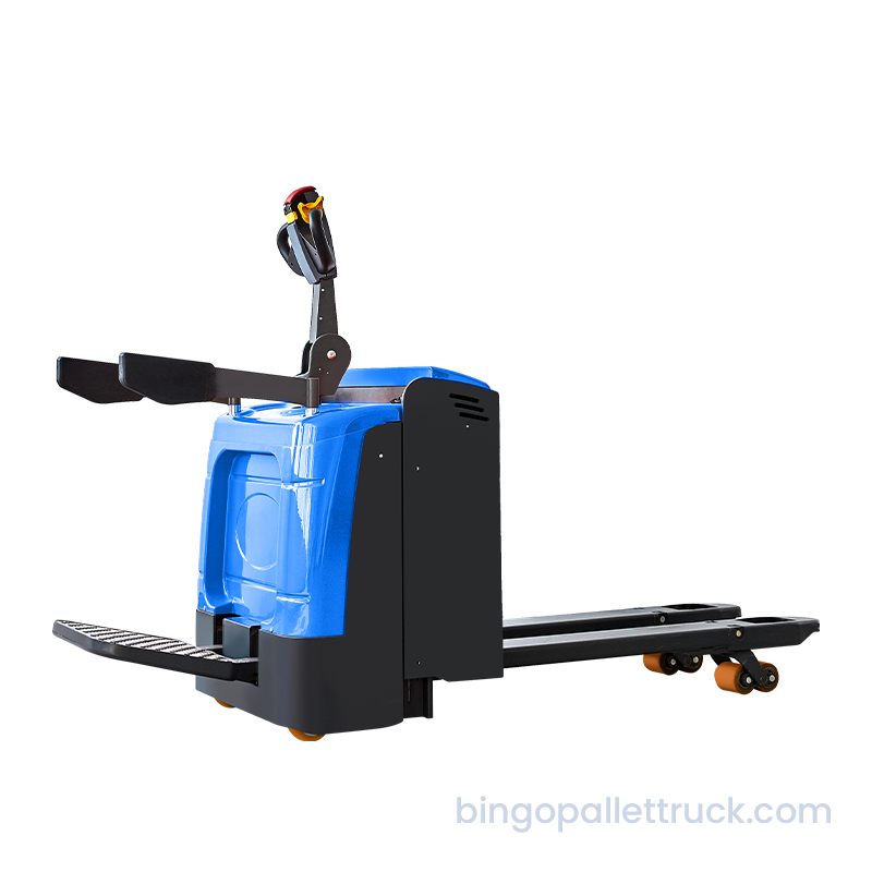 Lojistik için 2000kg EPS Elektrikli Stand Tipi Transpalet